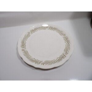 Syralite Syracuse Scroll Leaf Pattern Restaurant Dinner Plate 10-3/4" wide